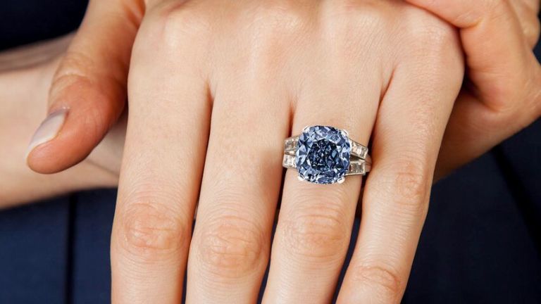 Expensive blue diamond ring cheap